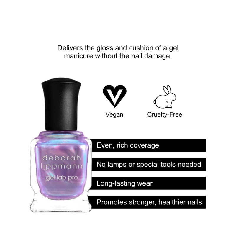 Deborah Lippmann Nail Polish, Gel Lab Pro, Treatment Enriched for Nail Health, Wear and Shine, No Lamps or Tools, I Put A Spell On You, 0.5 oz. - Image 3